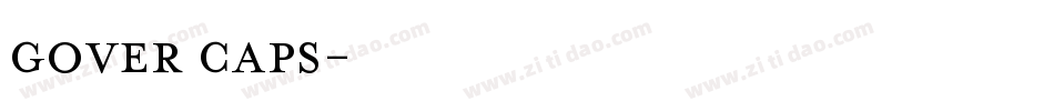 gover caps字体转换